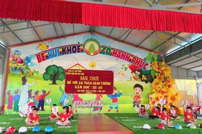 SÂN CHƠI “BÉ VỚI AN TOÀN GIAO THÔNG” TRƯỜNG MẦM NON GIAO CHÂU