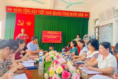 CHI BỘ TRƯỜNG MẦM NON GIAO CHÂU TỔ CHỨC SINH HOẠT CHI BỘ THƯỜNG KỲ THÁNG 05